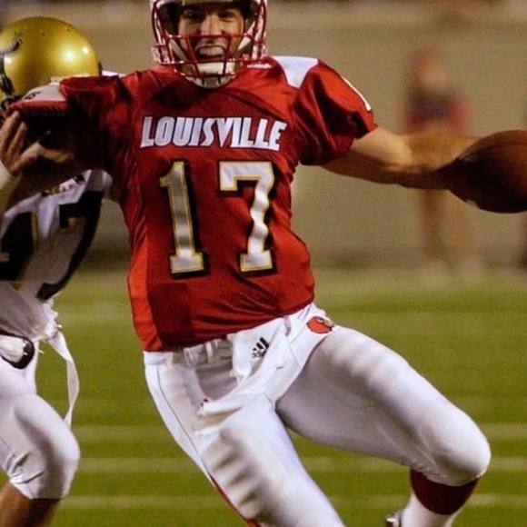 Adidas Stefan LeFors nr 17. Rare Louisville Red Football Jersey - Picture 1 of 7